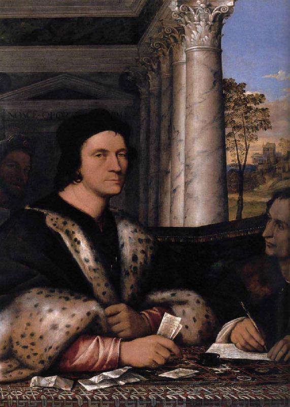 Sebastiano del Piombo Retrato de Ferry Carondelet con sus secretarios oil painting image